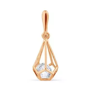 Подвеска с фианитом Premium Линии Любви