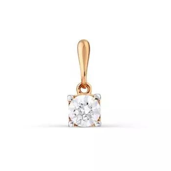 Подвеска с фианитом Premium Линии Любви