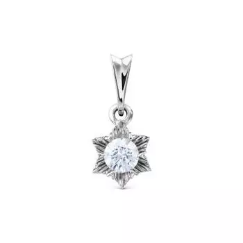 Подвеска с фианитом Premium Линии Любви