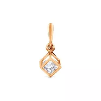 Подвеска с фианитом Premium Линии Любви