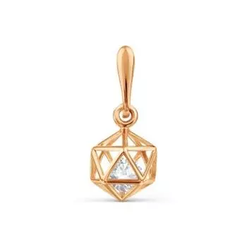 Подвеска с фианитом Premium Линии Любви