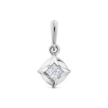 Подвеска с фианитом Premium Линии Любви