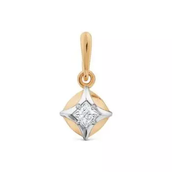 Подвеска с фианитом Premium Линии Любви