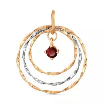 Подвеска с гранатом Линии Любви