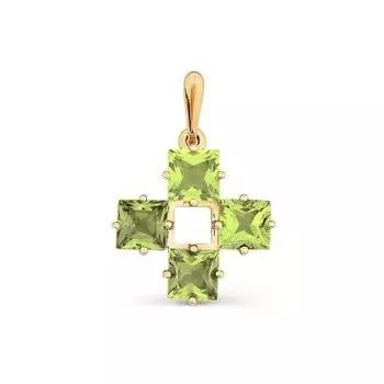 Подвеска с хризолитами Линии Любви