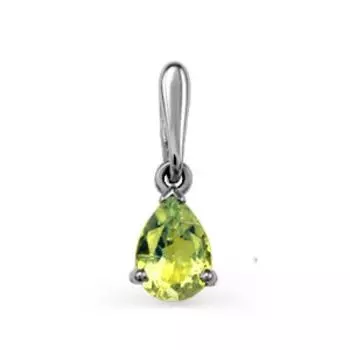 Подвеска с хризолитом Линии Любви