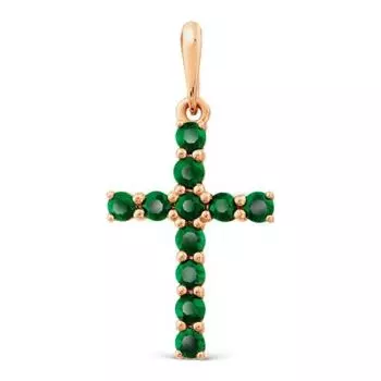 Подвеска с изумрудами Линии Любви