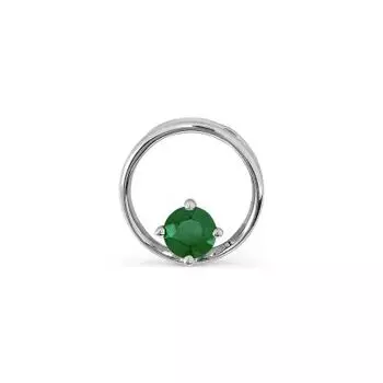 Подвеска с изумрудом Линии Любви