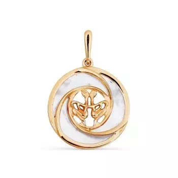 Подвеска с перламутром Линии Любви