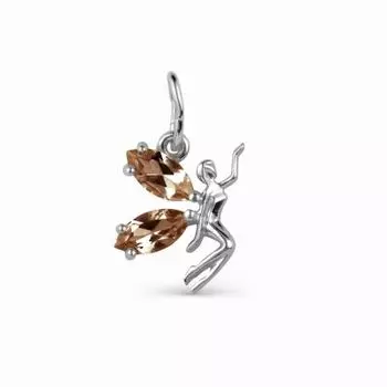 Подвеска с раухтопазами Линии Любви