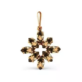 Подвеска с раухтопазами Линии Любви