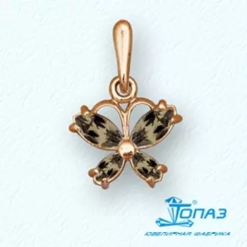 Подвеска с раухтопазами Линии Любви