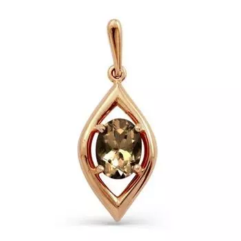 Подвеска с раухтопазом Линии Любви