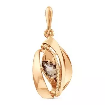 Подвеска с раухтопазом Линии Любви