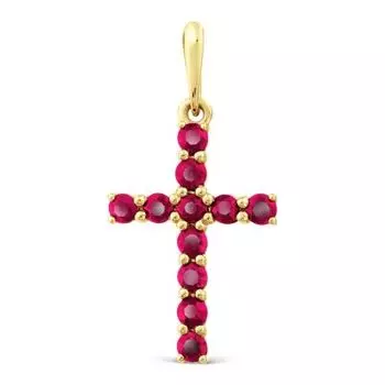 Подвеска с рубинами Линии Любви