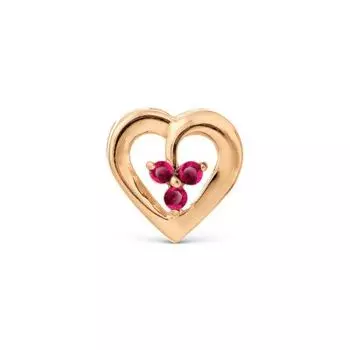 Подвеска с рубинами Линии Любви