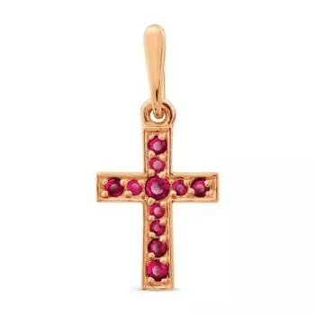 Подвеска с рубинами Линии Любви