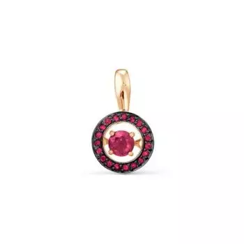 Подвеска с рубинами Линии Любви