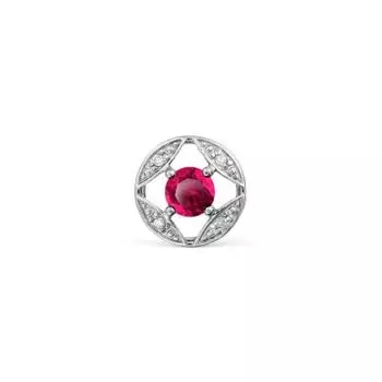 Подвеска с рубином и бриллиантами Линии Любви