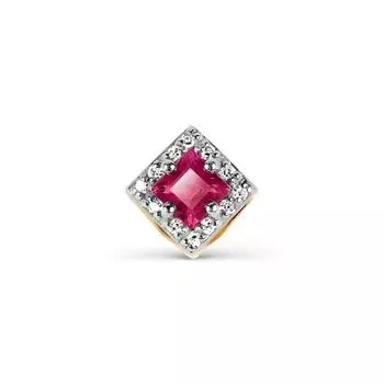 Подвеска с рубином и бриллиантами Линии Любви