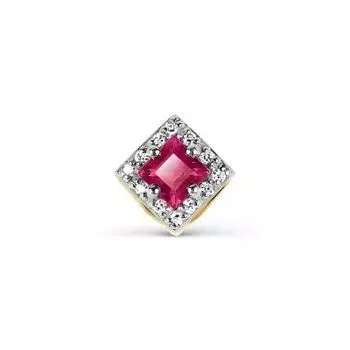 Подвеска с рубином и бриллиантами Линии Любви