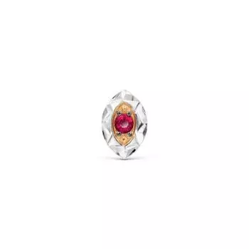 Подвеска с рубином и бриллиантом Линии Любви