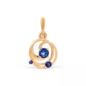 Подвеска с сапфирами Линии Любви