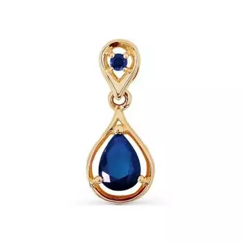 Подвеска с сапфирами Линии Любви