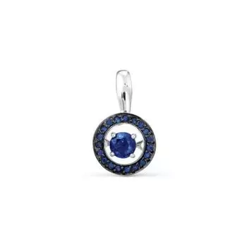 Подвеска с сапфирами Линии Любви