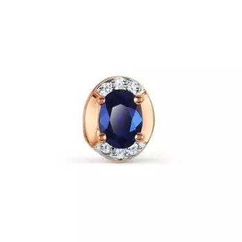 Подвеска с сапфиром и бриллиантами Линии Любви