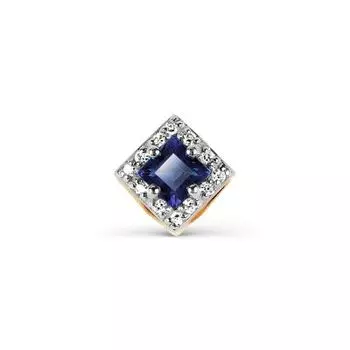 Подвеска с сапфиром и бриллиантами Линии Любви