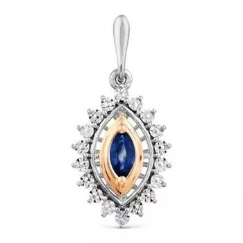 Подвеска с сапфиром Линии Любви