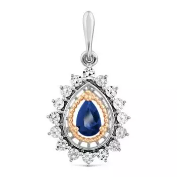 Подвеска с сапфиром Линии Любви