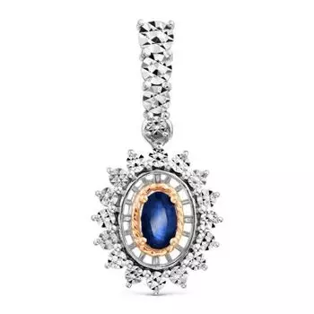 Подвеска с сапфиром Линии Любви