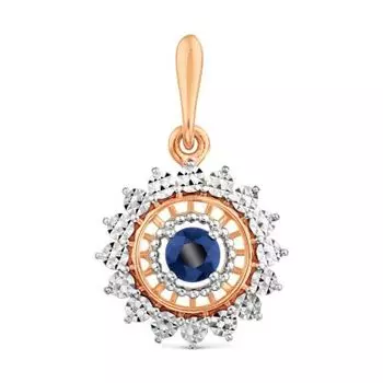 Подвеска с сапфиром Линии Любви