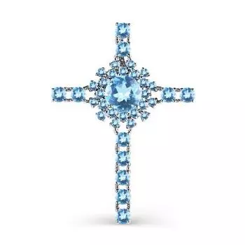 Подвеска с топазами Линии Любви