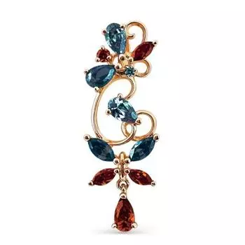 Подвеска с топазами Линии Любви