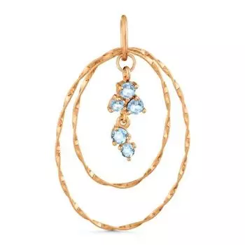 Подвеска с топазами Линии Любви