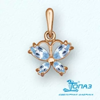 Подвеска с топазами Линии Любви