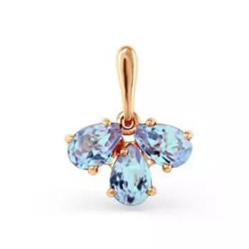 Подвеска с топазами Линии Любви