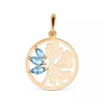 Подвеска с топазами Линии Любви