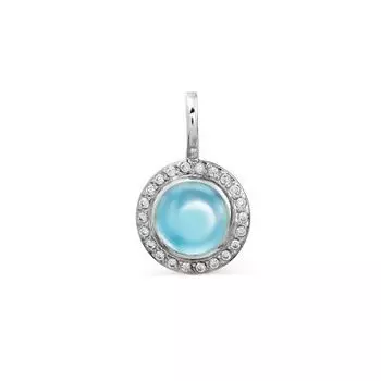 Подвеска с топазом и фианитами Линии Любви