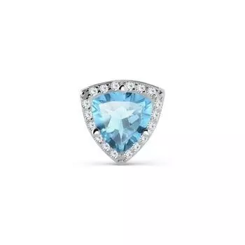 Подвеска с топазом и фианитами Линии Любви