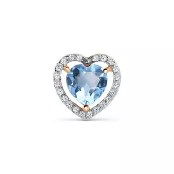 Подвеска с топазом и фианитами Линии Любви