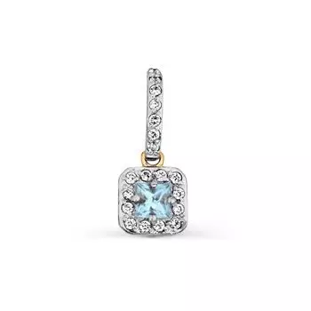 Подвеска с топазом и фианитами Линии Любви