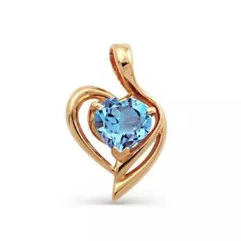 Подвеска с топазом Линии Любви