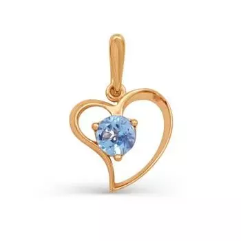 Подвеска с топазом Линии Любви