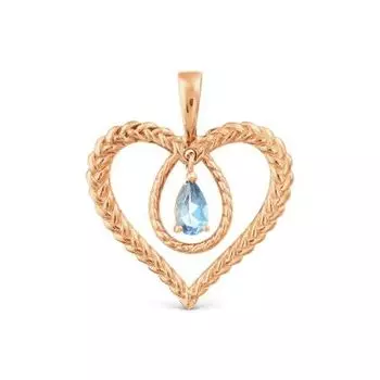 Подвеска с топазом Линии Любви