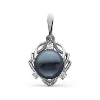 Подвеска с жемчугом и фианитами Линии Любви