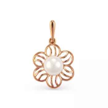 Подвеска с жемчугом Линии Любви